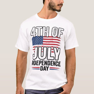 4 de Julho Dia da Independência Camisa Vintage Des