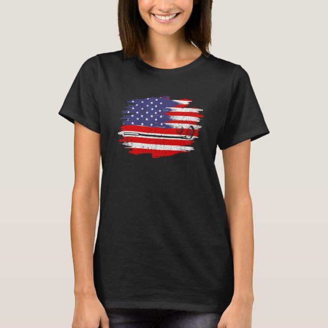 4 de julho golfe American Flag Ball com Top Hat (Frente)