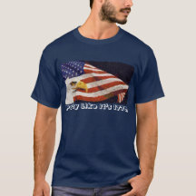 4 de julho Menina Azul Escuro T Camisa