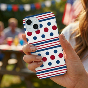 4 De Julho Vermelho Branco & Azul Patriótico