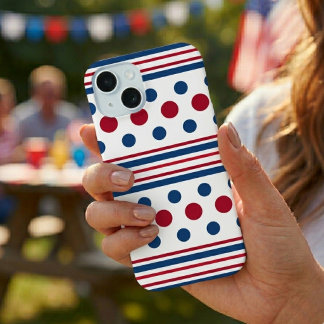 4 De Julho Vermelho Branco & Azul Patriótico