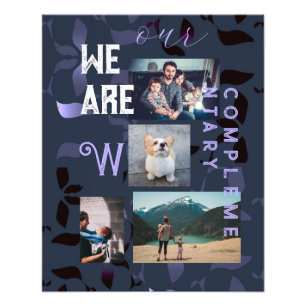 4 Família de fotos e Marinho de cotação Padrão de 