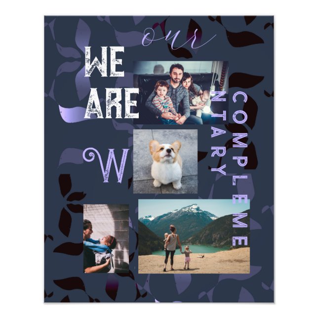 4 Família de fotos e Marinho de cotação Padrão de  (Frente)