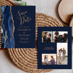 4-Foto Orçamento Marinho Ouro Ágata Save the Date