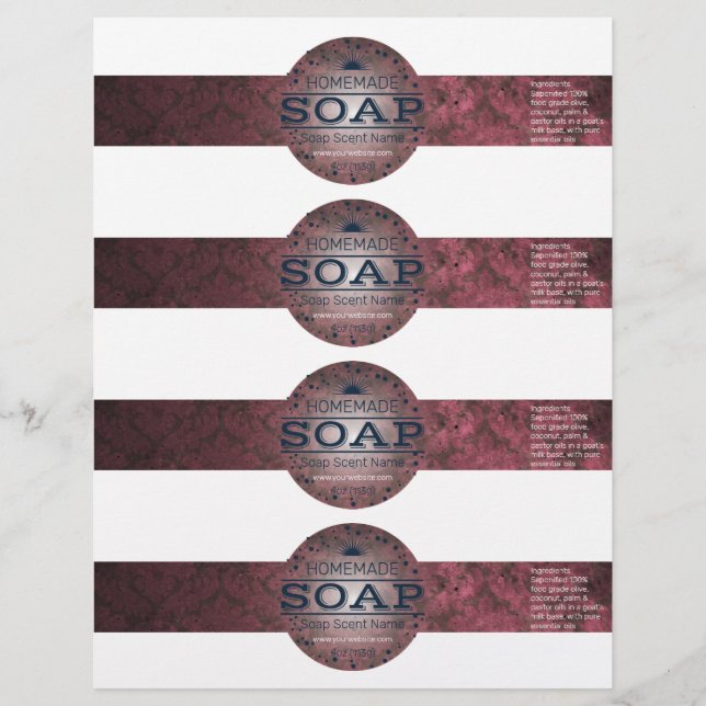 4- Molas de sabão de estilo de vinheta caseira (Frente)