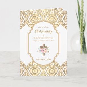 4 páginas CRISTENTE Convite e Ornamentado Dourado