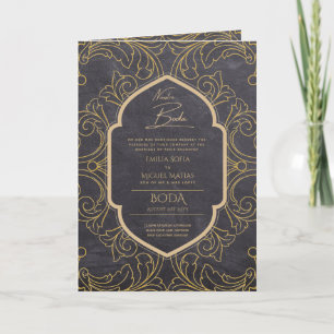4 páginas Nuestra Boda Convite Espanhol ORNAMENTA