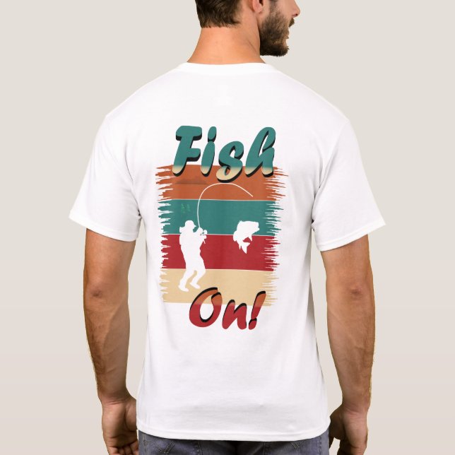 4 Peixes Rústicos Em Camisa Personalizada NOME Pes (Verso)