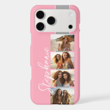 4 Photo Collage Film Strip Name - CAN edit COLOR