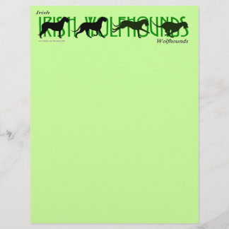 4 Silhuetas de Irish Wolfhound