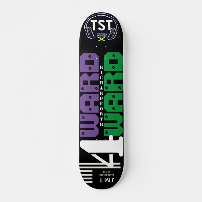 4 WARD KC/CBAR 7, 3/4", skateboard Deck (Frente)