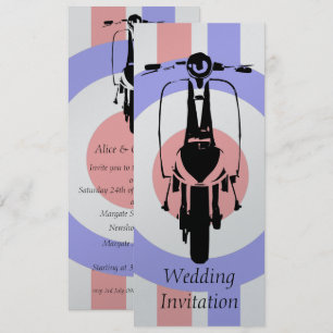 4 x 9 60 Convites para Casamento de Patinetes