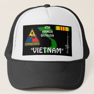 4o Bonés da bola do veterano de Vietnam da divisão