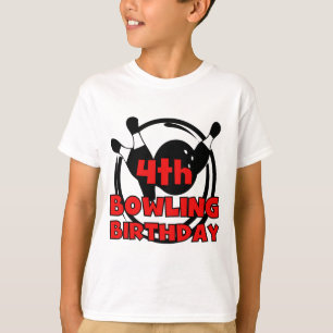 4o Camiseta e presentes do aniversário da boliche