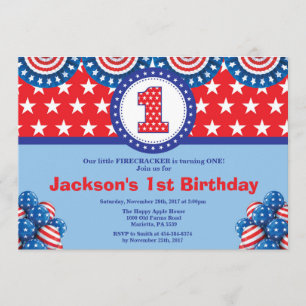 4o convite do aniversário do 1º de julho do