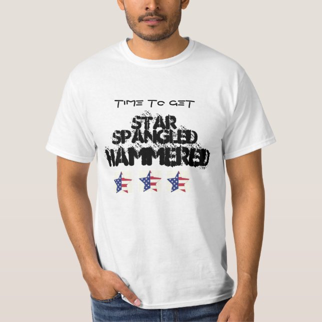 4o Da CAMISA MARTELADA STAR SPANGLED do PARTIDO de (Frente)