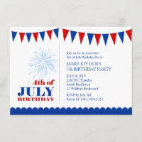 4o do convite de aniversário das crianças de julho