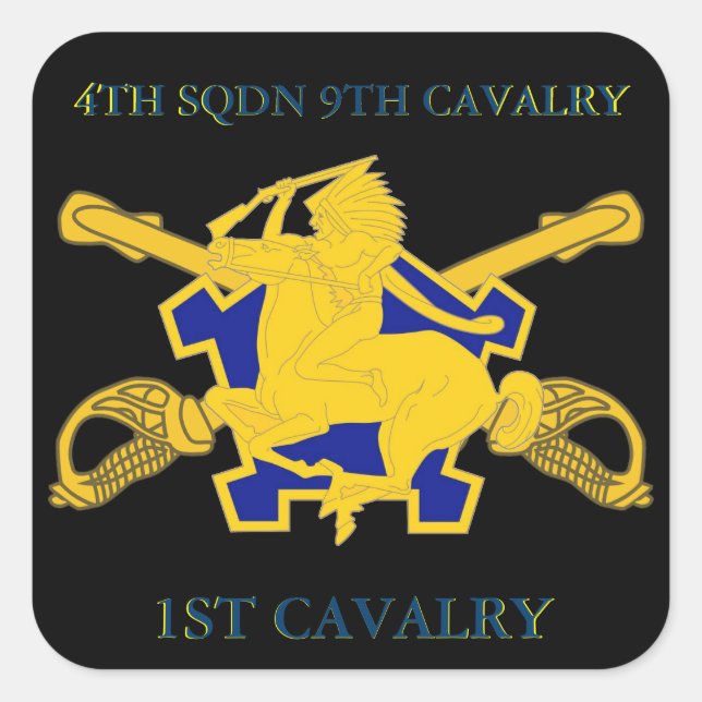 4o ETIQUETAS da CAVALARIA da 9a CAVALARIA do (Frente)