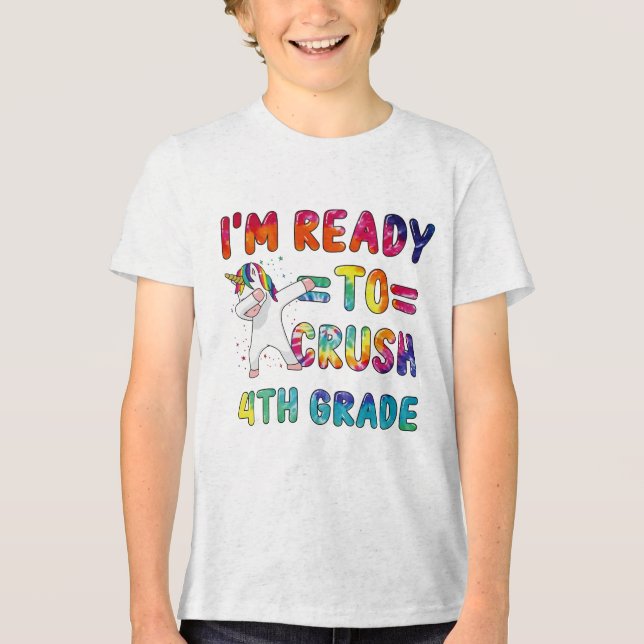 4th Grade Back to School Unicorn Tee (Frente)