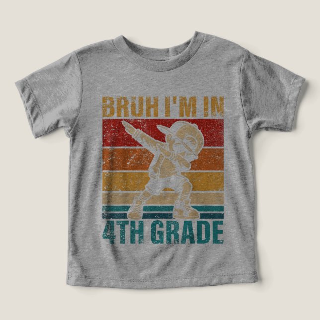 4th Grade Ready  Cute Back to School Character Tee (Design frontal)