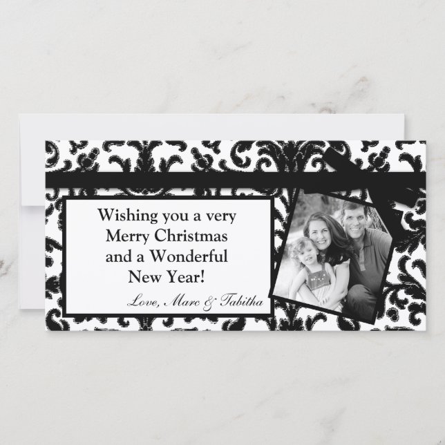 4x8 Cartão de Natal com Fita de Fita de Fita de Da (Frente)