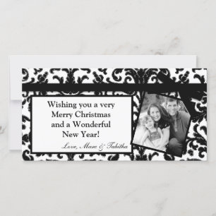 4x8 Cartão de Natal com Fita de Fita de Fita de Da