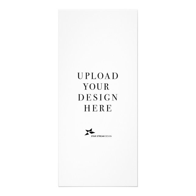 4x9 Retrato Rack ou Cartão de Menu (Frente)