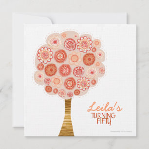 50ª Festa de aniversário - Convite para Árvore 