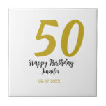 50º aniversário adicionar nome data ano modelo neg<br><div class="desc">design editável</div>