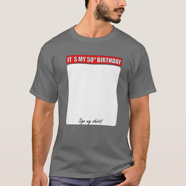 50º ANIVERSÁRIO ASSINAR MINHA CAMISA (Frente)