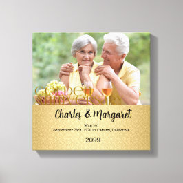 50º aniversário - Canvas de fotos personalizadas 1