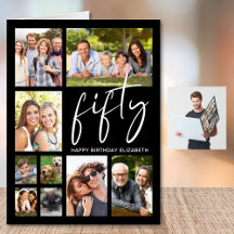 50º Aniversário Colagem de Fotos Jumbo