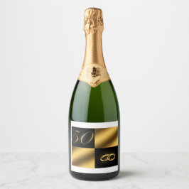 50º, aniversário, Comida e conjunto de etiquetas d