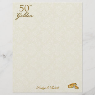 50º aniversário de casamento do Ouro personalizado