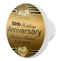 50º aniversário de casamento Dourado