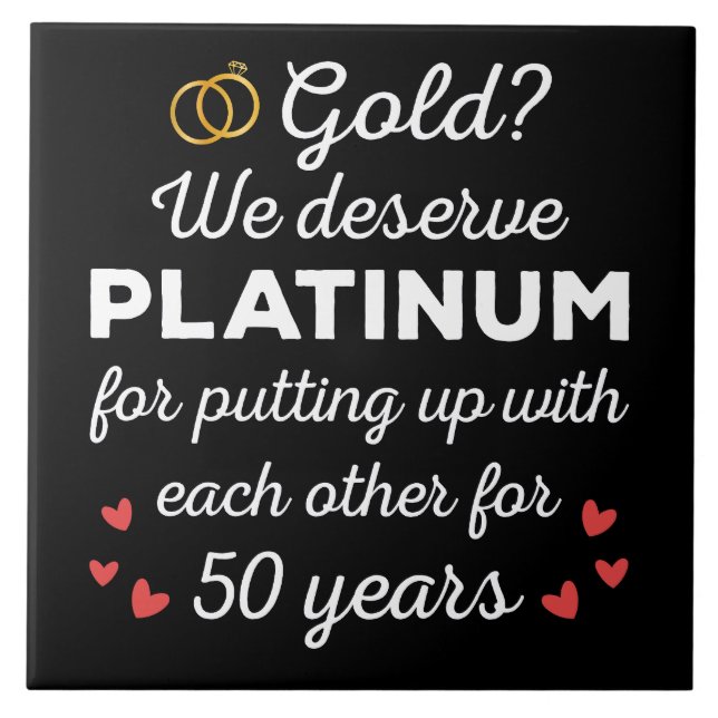 50º aniversário de casamento I - Dourado Casal eng (Frente)