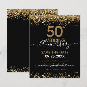 50º Aniversário de Casamento Salve o Orçamento de 
