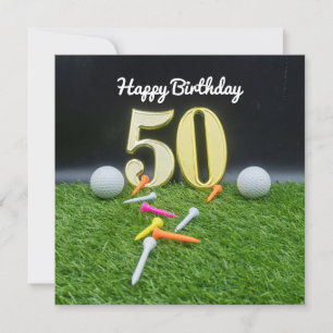 50º aniversário de Golfe para jogar golfe com bo