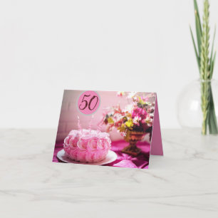 50º aniversário especial para o cartão dela