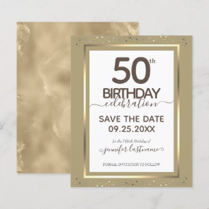 50º Aniversário Guardar o Convite de Orçamento 