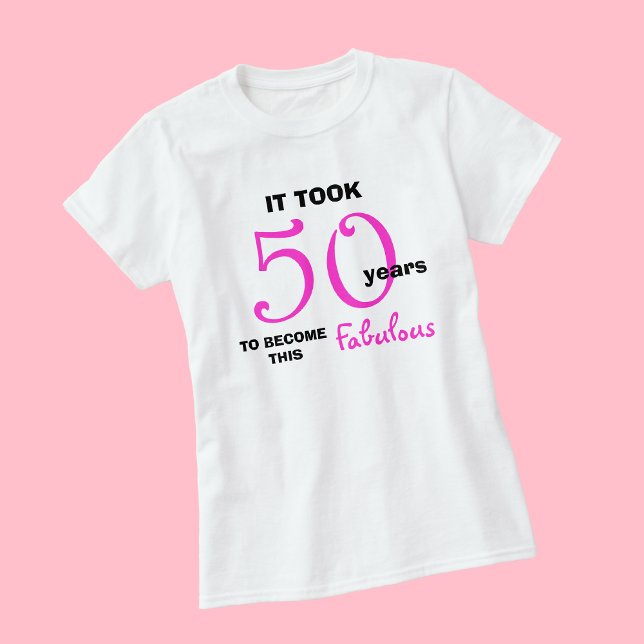50º Camisetas de aniversário - 50 e fabuloso (Criador carregado)