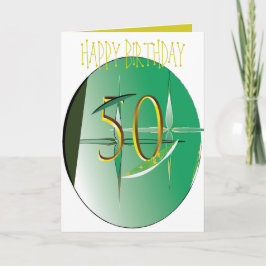 50º Cartão de Aniversário