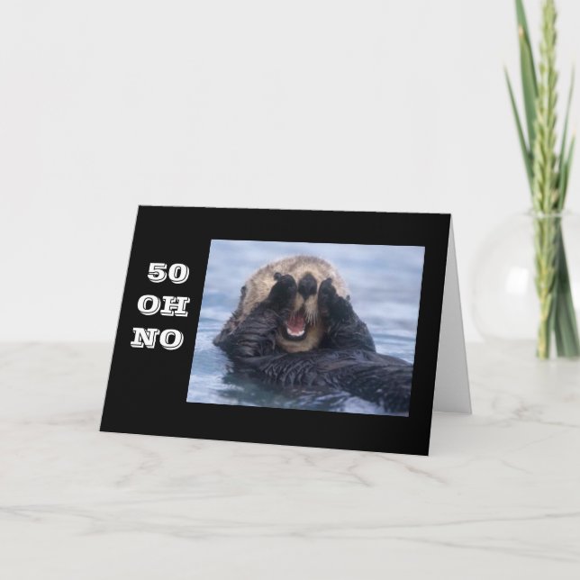 **50º** CARTÃO DE ANIVERSÁRIO HUMOROSO (Frente)