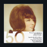 50º Convite à Fotografia de Aniversário - 5,25 x 5<br><div class="desc">Convite de 50.o aniversário 5.25 x 5.25</div>