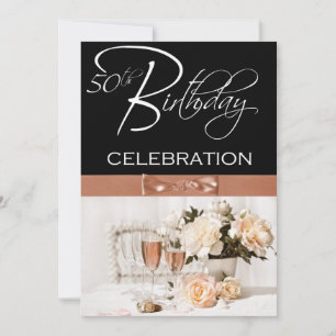 50º Convite Personalizado de Festa de aniversári