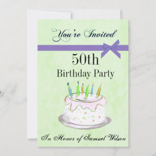 50º Convite Personalizado de Festa de aniversári