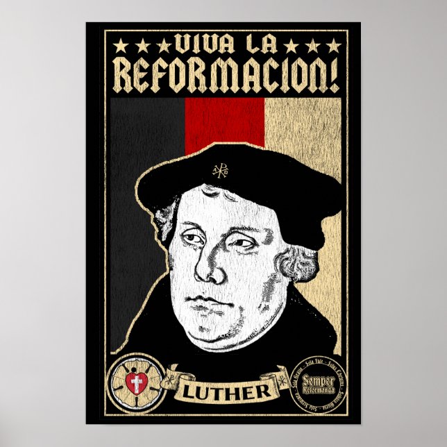 500º aniversário da reforma Luther Poster (Frente)