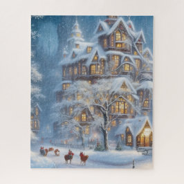 500 Quebra-cabeça de Natal - Castelo Festivo