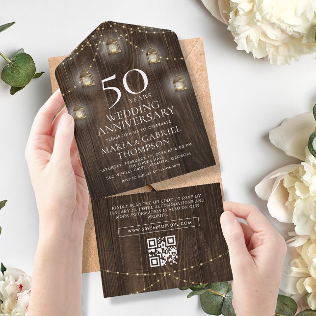 50.º Aniversário de Casamento da Madeira rustica (Criador carregado)