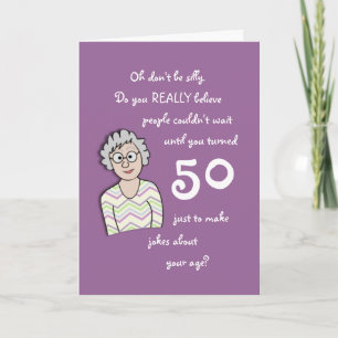 50.º aniversário para seu cartão engraçado